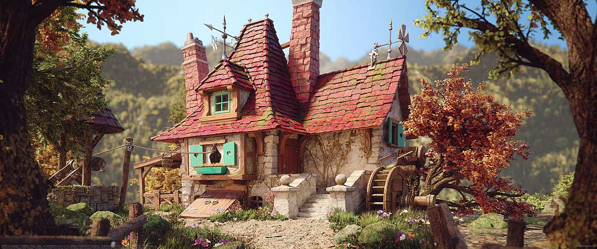 Belle's Cottage ultrawide achtergrond