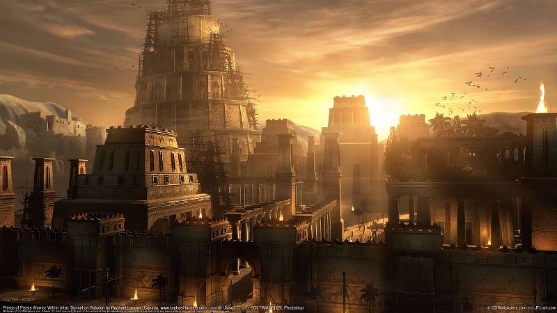 Prince of Persia Warrior Within Intro: Sunset on Babylon achtergrond
