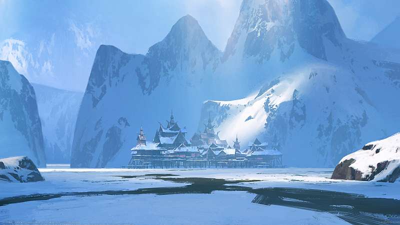 Ice Village achtergrond
