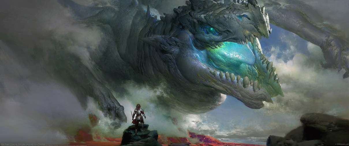 Elder Dragon ultrawide achtergrond