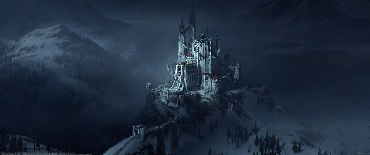 Castlevania Season 3 - Carmilla's Castle ultrawide achtergrond