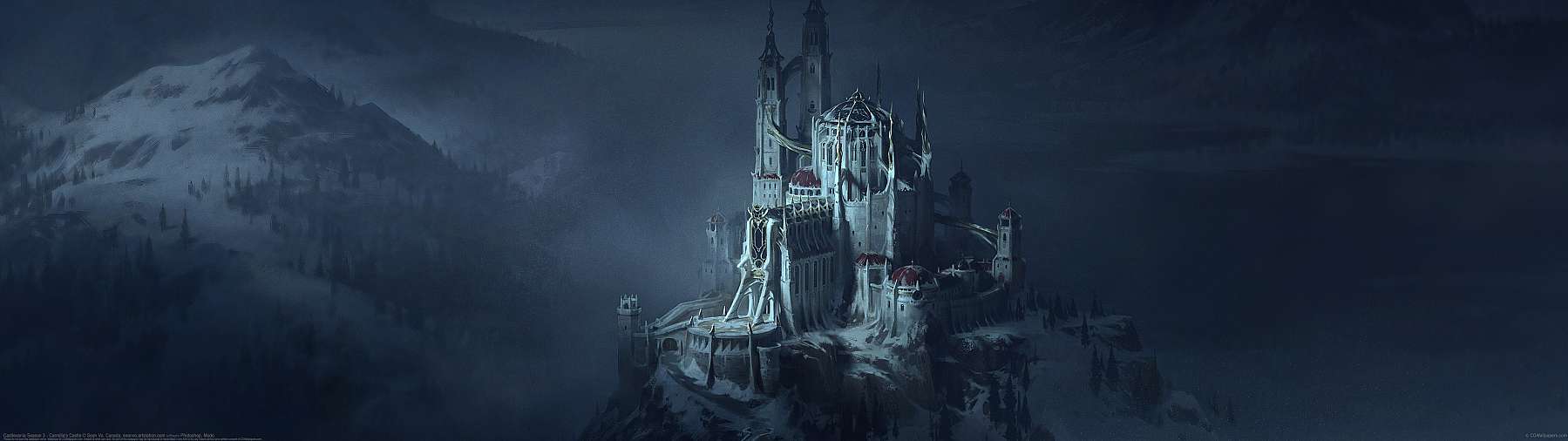 Castlevania Season 3 - Carmilla's Castle ultrawide achtergrond