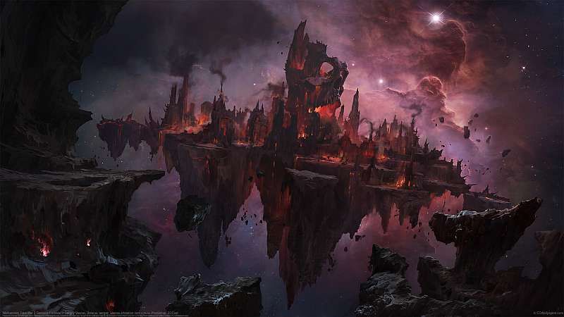 Warhammer Total War 3 Demonic Fortress achtergrond